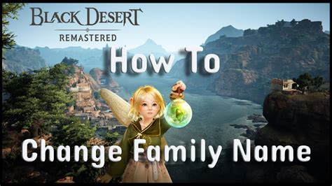 how to change family name bdo|[Adventurers Guide] Character Profile 